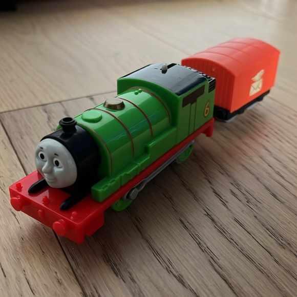 Thomas the Tank Engine Blue Bubble Vest (6-9 Months) & Percy Toy - Picture 12 of 13